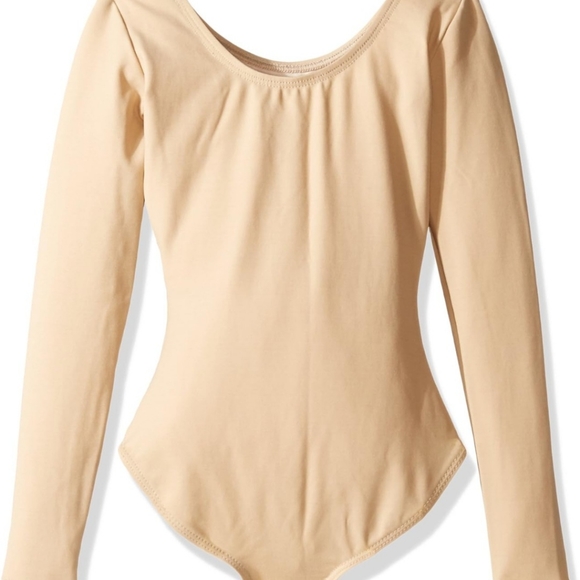 NWOT Girls Long Sleeve Bodysuit Leotards Ballet Dance Gymnastics Outfit - Picture 4 of 8